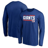 New York Giants On Side Stripe Long Sleeve T-Shirt - Royal on sale