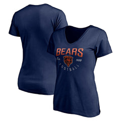 Chicago Bears Women's Live For It V-Neck T-Shirt - Navy on sale
