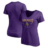 Minnesota Vikings Women's Live For It V-Neck T-Shirt - Purple outlet