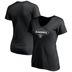 Las Vegas Raiders Women's Hometown Collection 1st Down V-Neck T-Shirt - Black sale