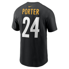 Joey Porter Jr. Pittsburgh Steelers Player Name & Number T-Shirt - Black cheap