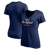 New England Patriots Women's Hometown Collection V-Neck T-Shirt - Navy online