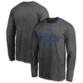 Buffalo Bills Stencil Stack Long Sleeve T-Shirt - Charcoal outlet