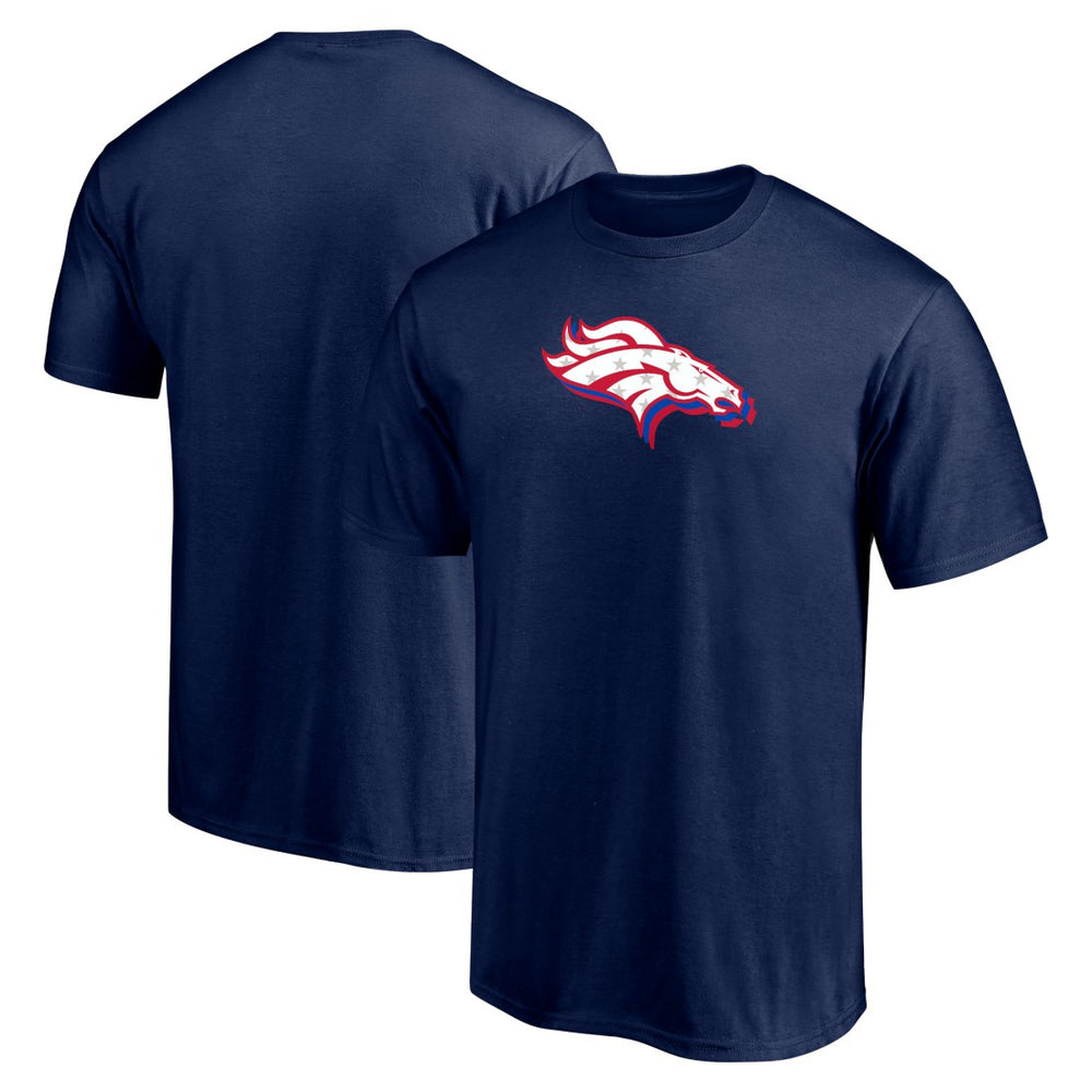 Denver Broncos Red White and Team T-Shirt - Navy sale