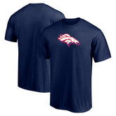 Denver Broncos Red White and Team T-Shirt - Navy sale
