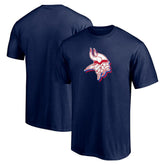 Minnesota Vikings Red White and Team T-Shirt - Navy on sale