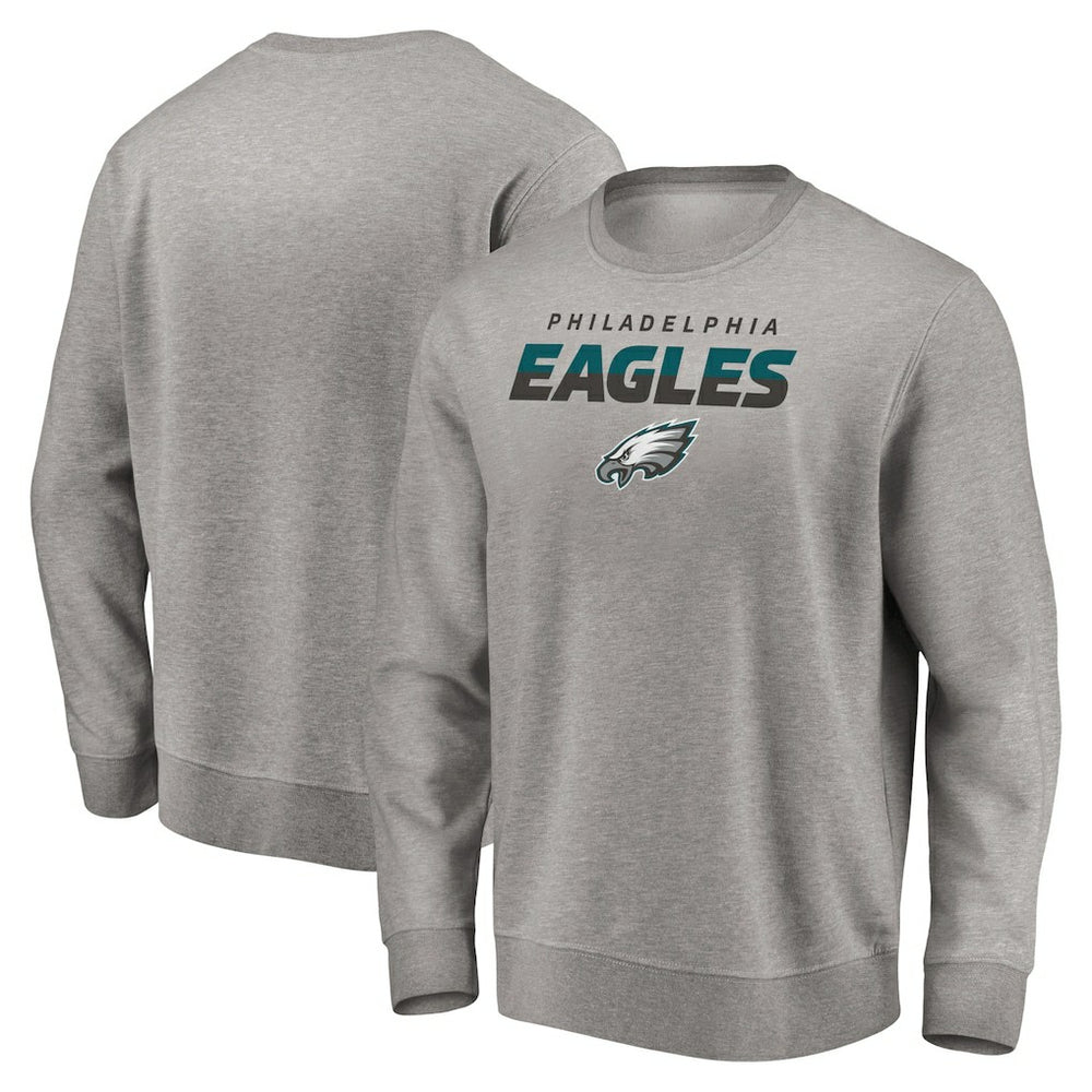Philadelphia Eagles Elevate Play Pullover Sweatshirt - Gray outlet