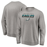Philadelphia Eagles Elevate Play Pullover Sweatshirt - Gray outlet