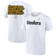 Pittsburgh Steelers Hot Shot T-Shirt - White discount