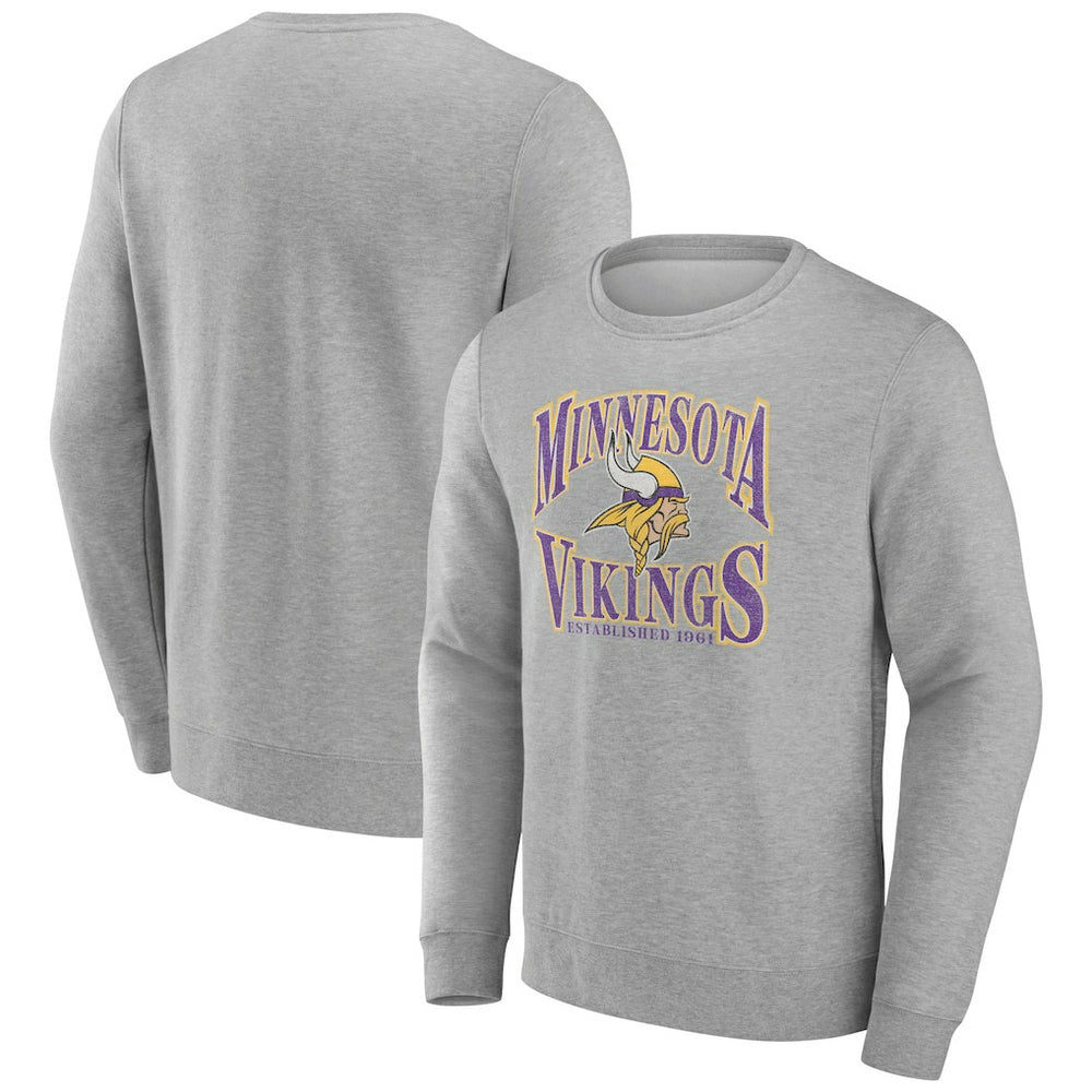 Minnesota Vikings Playability Pullover Sweatshirt - Gray sale