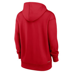 Washington Nationals Women's Authentic Collection Performance Pullover Hoodie Red