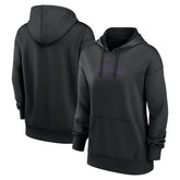 Colorado Rockies Women's Authentic Collection Performance Pullover Hoodie Black