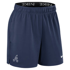 Atlanta Braves Women's Authentic Collection Knit Shorts Navy