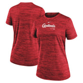 St. Louis Cardinals Women's Authentic Collection Velocity Performance T-Shirt Red