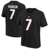 Bijan Robinson Atlanta Falcons Youth Player Name & Number T-Shirt - Black cheap