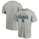 Seattle Kraken Team Lockup T-Shirt - Heather Gray T-shirts