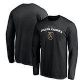 Vegas Golden Knights Team Lockup Long Sleeve T-Shirt - Black T-shirts