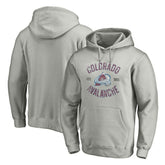 Colorado Avalanche Heritage Pullover Hoodie - Heather Gray Hoodies