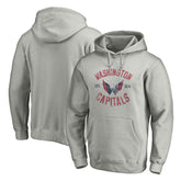 Washington Capitals Heritage Pullover Hoodie - Heather Gray Hoodies