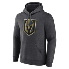 Vegas Golden Knights Primary Logo Pullover Hoodie - Charcoal Hoodies