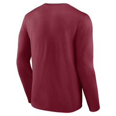 Colorado Avalanche Primary Logo Long Sleeve T-Shirt - Burgundy T-shirts