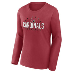 Arizona Cardinals Women's Plus Size Foiled Play Long Sleeve T-Shirt - Cardinal discount