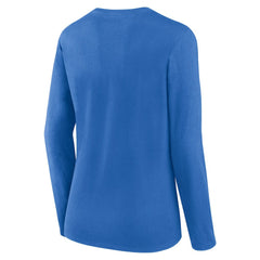 Los Angeles Chargers Women's Plus Size Foiled Play Long Sleeve T-Shirt - Powder Blue outlet
