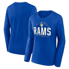 Los Angeles Rams Women's Plus Size Foiled Play Long Sleeve T-Shirt - Royal online