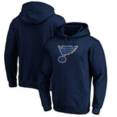 St. Louis Blues Primary Logo Pullover Hoodie - Navy Hoodies
