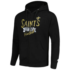 New Orleans Saints Starter Domestic Post Season Full-Zip Hoodie - Black sale