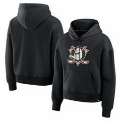 Anaheim Ducks Fanatics Women's Essential Hoodie - Black Hoodies
