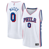 Tyrese Maxey Philadelphia 76ers Fast Break Replica Player Jersey - Association Edition - White on sale