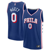 Tyrese Maxey Philadelphia 76ers Fast Break Replica Jersey - Icon Edition - Royal discount