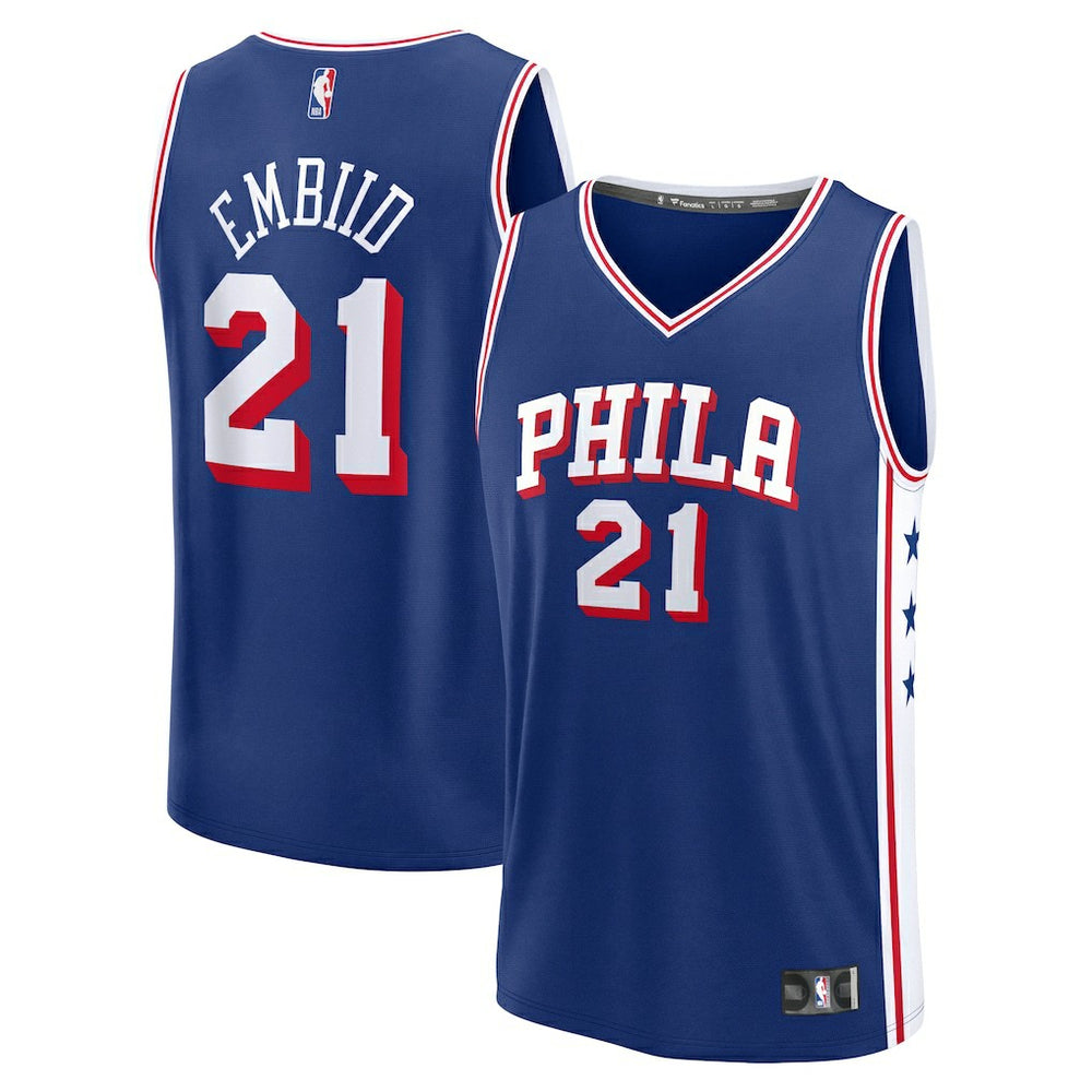 Joel Embiid Philadelphia 76ers Fast Break Replica Jersey - Icon Edition - Royal shop