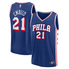 Joel Embiid Philadelphia 76ers Fast Break Replica Jersey - Icon Edition - Royal shop