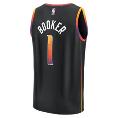 Devin Booker Phoenix Suns Fast Break Replica Player Jersey - Statement Edition - Black shop