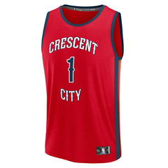 Zion Williamson New Orleans Pelicans Fast Break Replica Player Jersey - Statement Edition - Red online