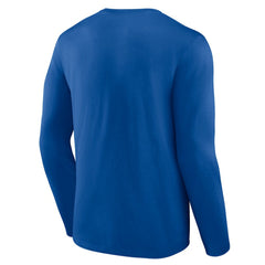 Texas Rangers Logo Athletic Heart & Soul Long Sleeve T-Shirt Royal