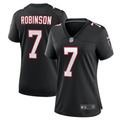 Bijan Robinson Atlanta Falcons Women's Alternate Game Jersey - Black sale