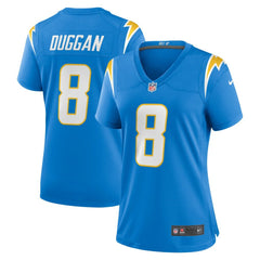 Max Duggan Los Angeles Chargers Women's Team Game Jersey - Powder Blue cheap