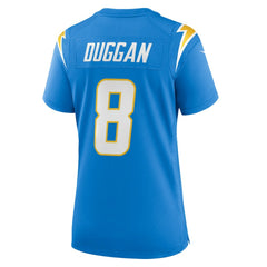 Max Duggan Los Angeles Chargers Women's Team Game Jersey - Powder Blue cheap
