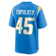 Tuli Tuipulotu Los Angeles Chargers Team Game Jersey - Powder Blue online