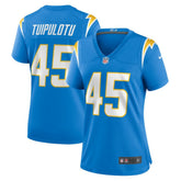 Tuli Tuipulotu Los Angeles Chargers Women's Team Game Jersey - Powder Blue for sale