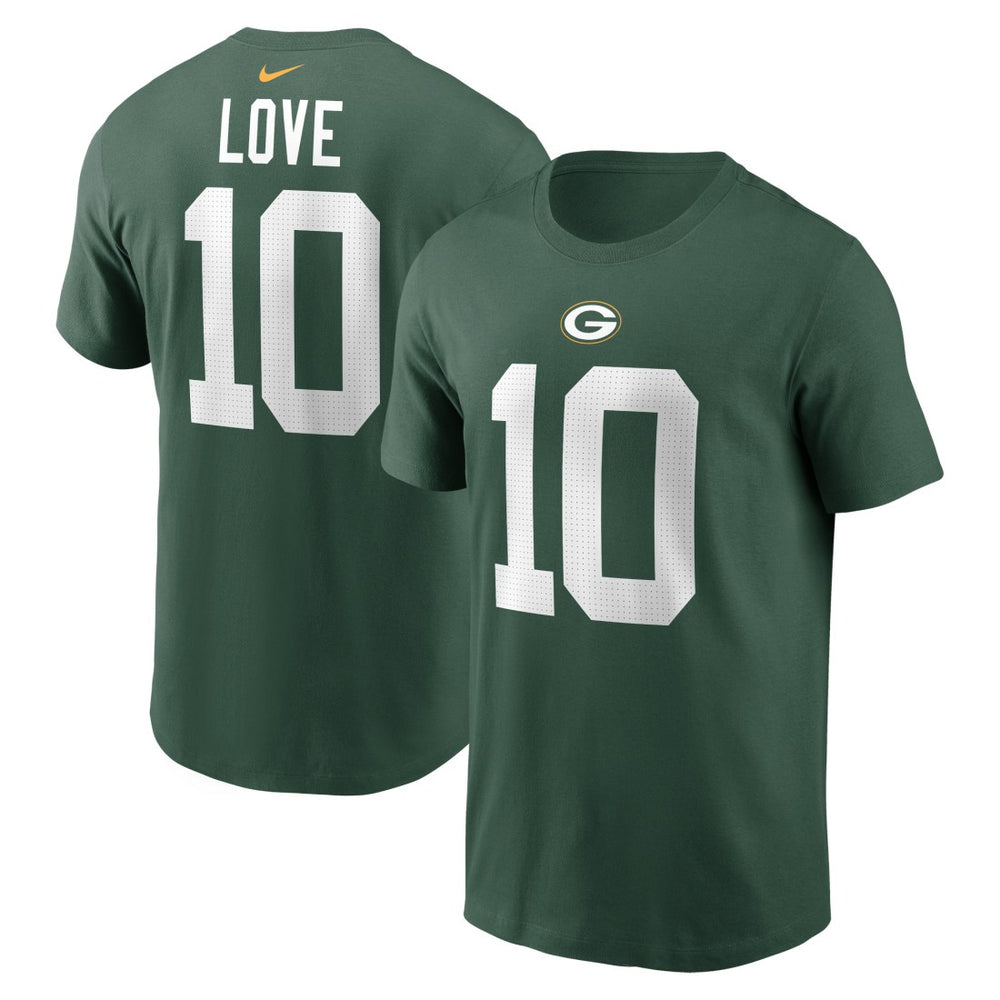 Jordan Love Green Bay Packers Player Name & Number T-Shirt - Green cheap