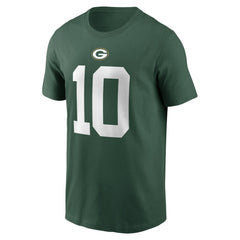 Jordan Love Green Bay Packers Player Name & Number T-Shirt - Green cheap