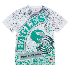Philadelphia Eagles Big & Tall Allover Print T-Shirt - White online