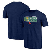 Boston Red Sox Hometown Collection Scoreboard Tri-Blend T-Shirt Heather Navy