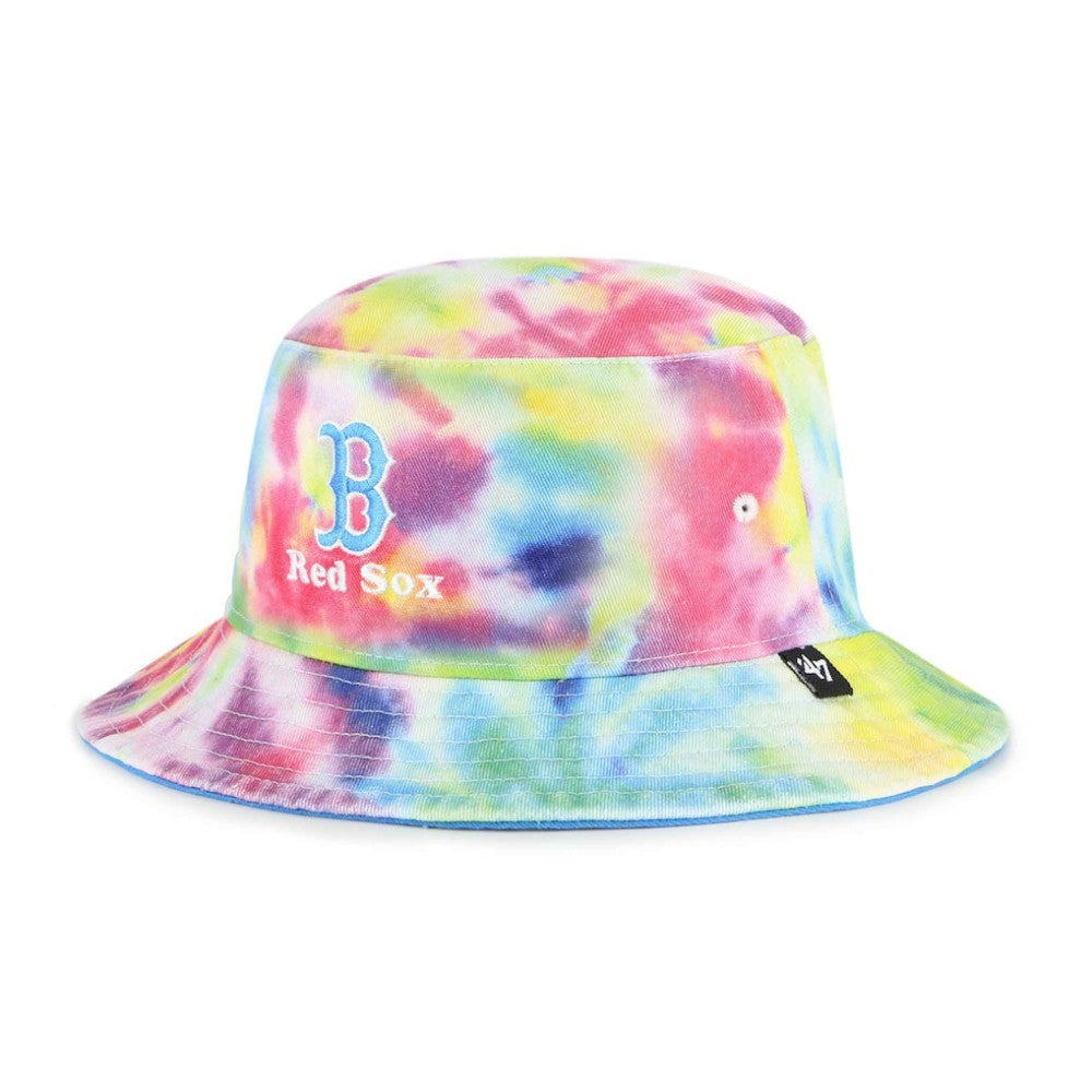 Boston Red Sox Spectral Tie-Dye Bucket Hat