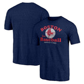 Boston Red Sox Cooperstown Collection Our Game Tri-Blend T-Shirt Heather Navy