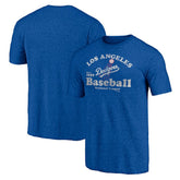 Los Angeles Dodgers Cooperstown Collection Our Game Tri-Blend T-Shirt Heather Royal